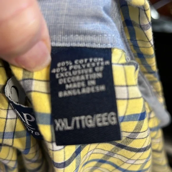 Chaps XXL men’s plaid button down shirt. - Picture 6 of 6